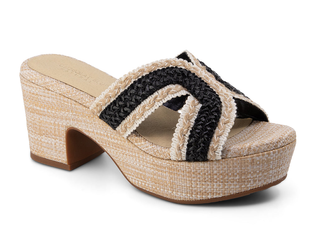 Gen_Black Raffia_front angle view