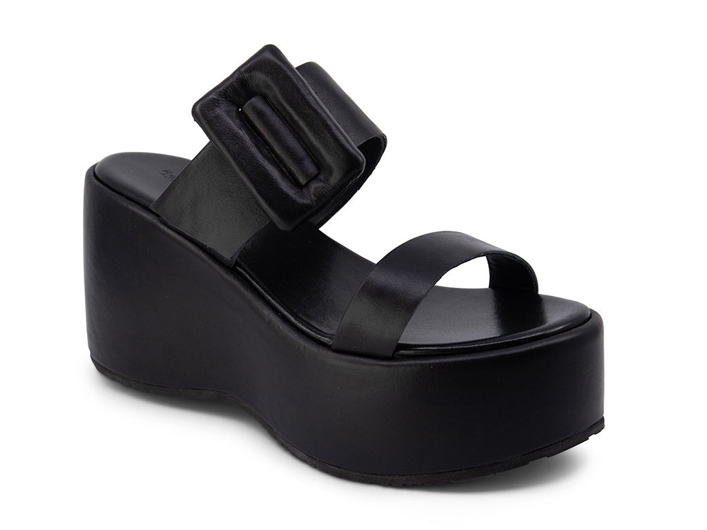 Kaira_Black Leather_front angle view
