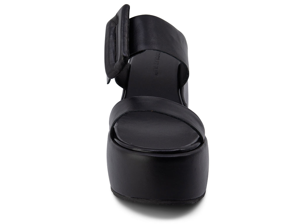 Kaira_Black Leather_front and toe area view
