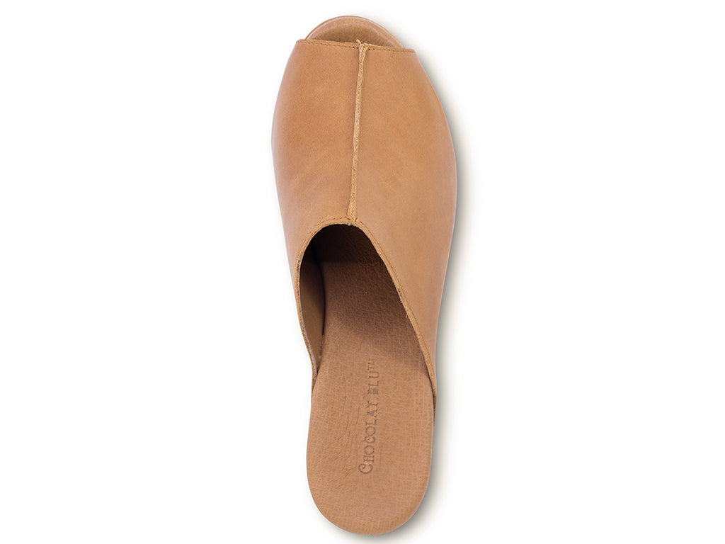wedge slide with reversed stitched - top view