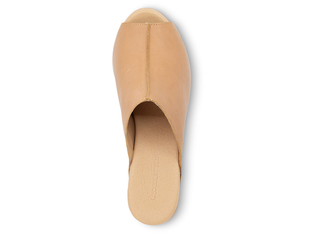 wedge slide with reversed stitched - top view