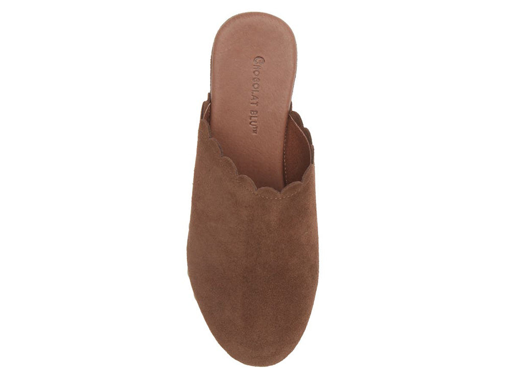 Gemini Brown Suede Clogs