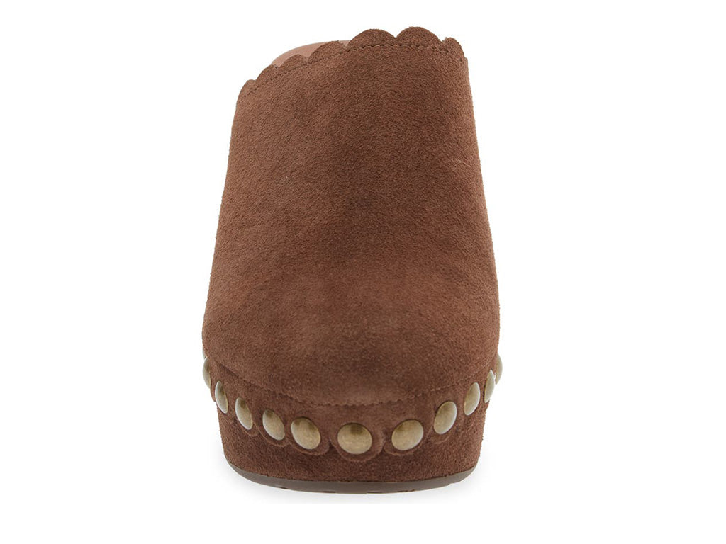 Gemini Brown Suede Clogs