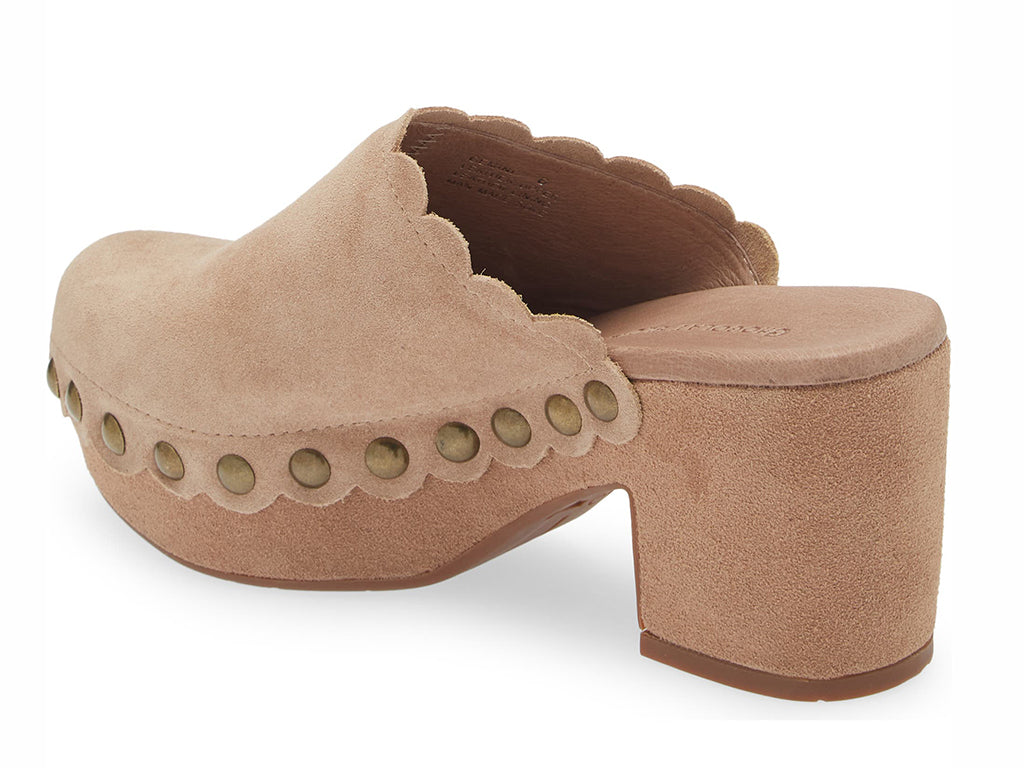 Gemini Latte Suede Clogs
