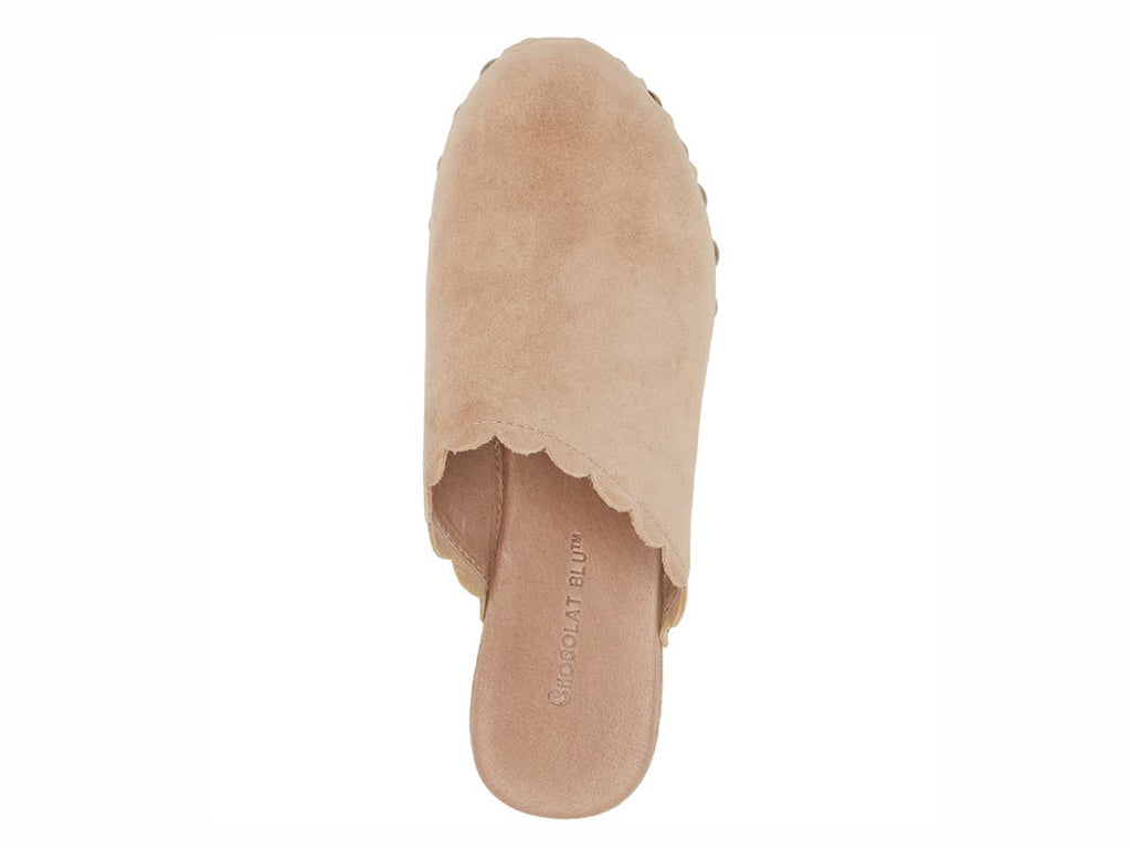 Gemini Latte Suede Clogs