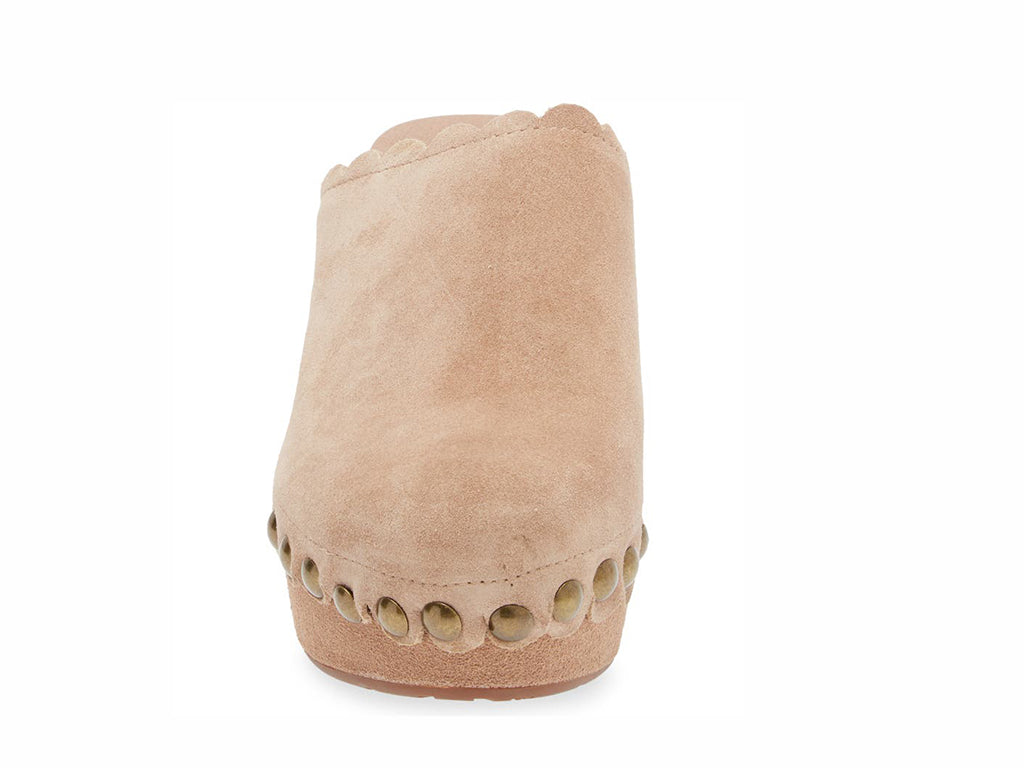 Gemini Latte Suede Clogs