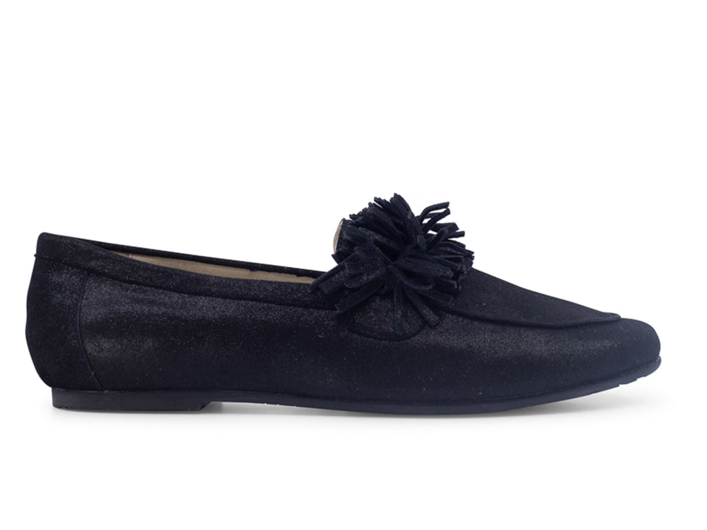 Ilana Black Shimmer Leather F2023