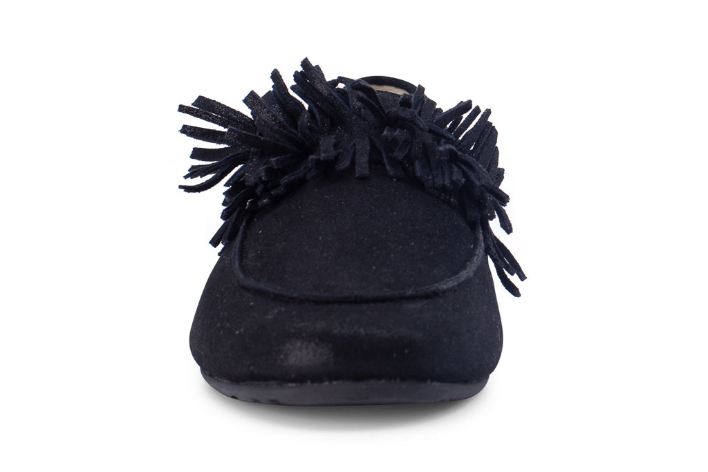 Ilana Black Shimmer Leather F2023