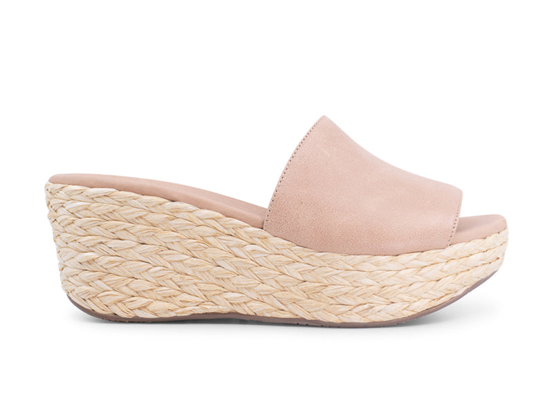 Yuri Nude Leather Slides